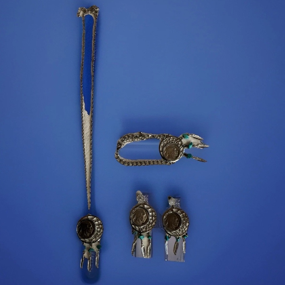 Silver and Turquoise Jewelry Set